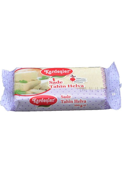 Kardeşler Sade Tahin Helva 100 G x 12 Adet