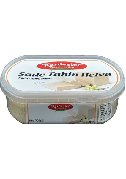 Kardeşler Sade Tahin Helva Kase 700 G x 2 Adet