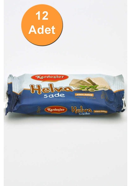 Kardeşler Sade Tahin Helva 125 G x 12 Adet
