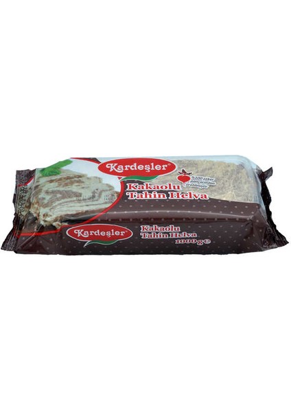 Kardeşler Kakaolu Tahin Helva 1 kg x 2 Adet