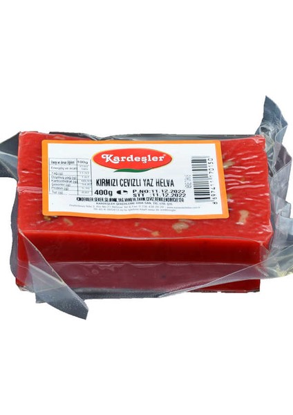 Kardeşler Cevizli Kırmızı Yaz Helvası 400 G x 6 Adet modelleri