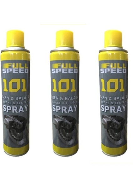 Swanson Works Full Speed 101 Fren ve Balata Genel Temizleme Sprey 500 ml 3 Adet