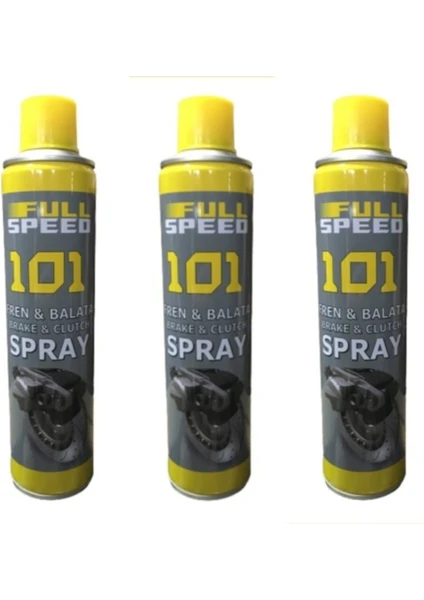 Swanson Works Full Speed 101 Fren ve Balata Genel Temizleme Sprey 500 ml 3 Adet