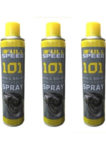 Swanson Works Full Speed 101 Fren ve Balata Genel Temizleme Sprey 500 ml 3 Adet