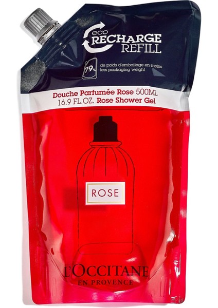 En Provence Gül Duş Jeli Ekolojik & Ekonomik Yedek - Rose Shower Gel Refill 500 ml