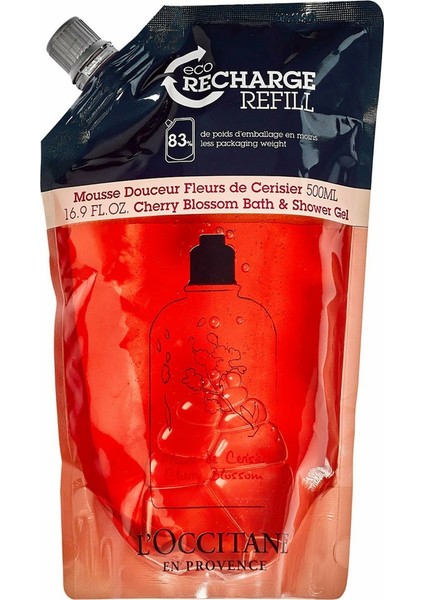 En Provence Kiraz Çiçeği Duş Jeli Ekolojik & Ekonomik Yedek 500 ml