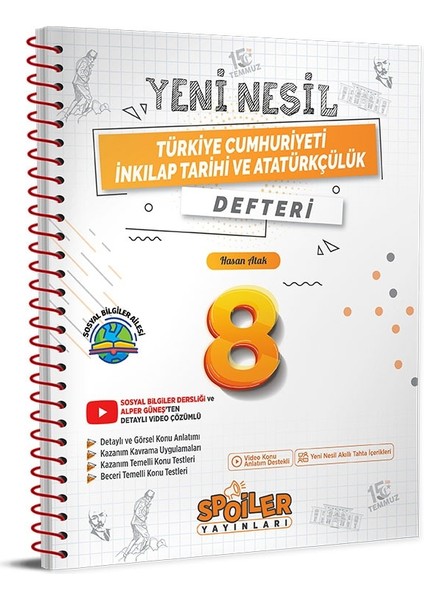 8. Sınıf Yeni Nesil Inkılap Tarihi Defteri