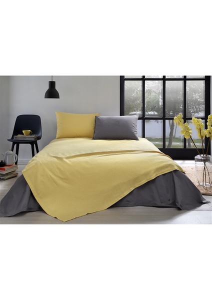 Pike Takımı Çift Kişilik Colormix Hardal-Antrasit