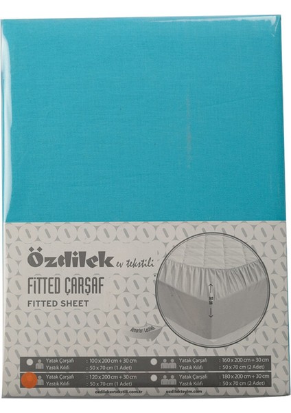 Trendy Çift Kişilik Fitted(Lastikli) Yastıklı Çarşaf 160X200