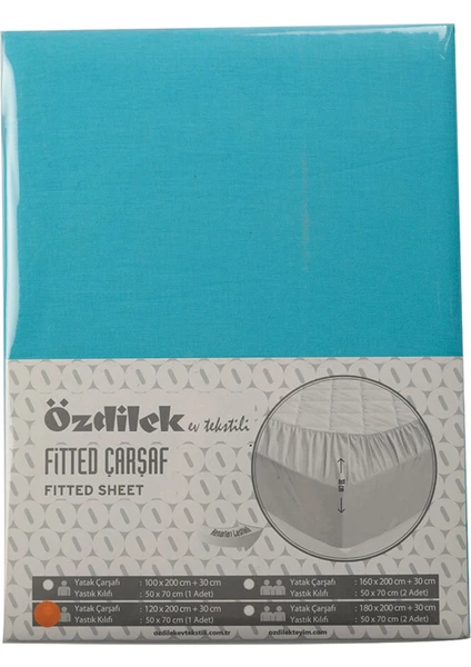 Trendy Çift Kişilik Fitted(Lastikli) Yastıklı Çarşaf 160X200