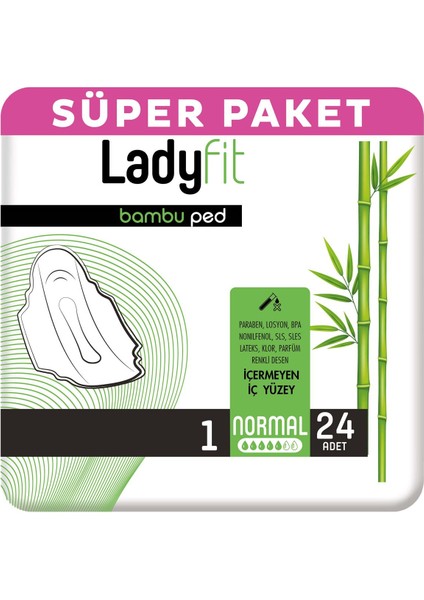 Bambu Ped Süper Normal 24 Ped