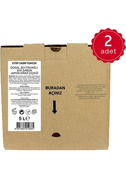 Japon Kiraz Çiçeği Kolonyası 5 lt x 2