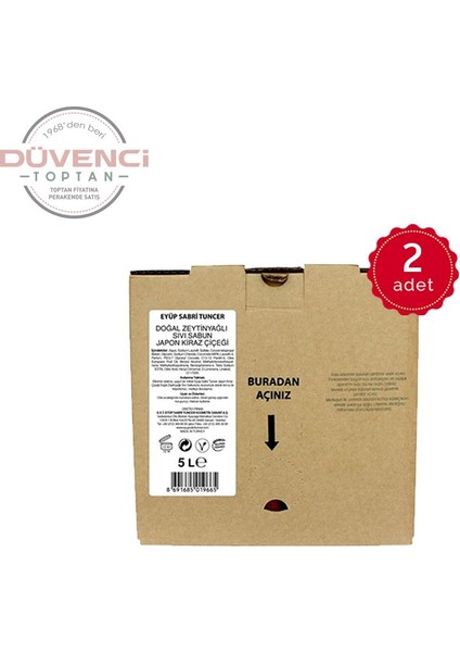 Japon Kiraz Çiçeği Kolonyası 5 lt x 2 fiyatları