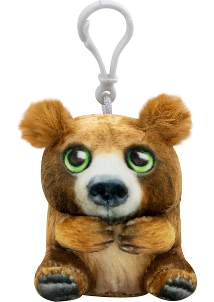 Mini Peluş Boz Ayı Luke Anahtarlık