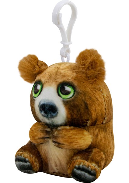 Mini Peluş Boz Ayı Luke Anahtarlık