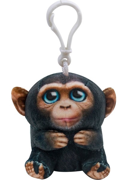 Mini Peluş Şempanze Eddie Anahtarlık