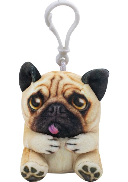 Mini Peluş Pug Katie Anahtarlık