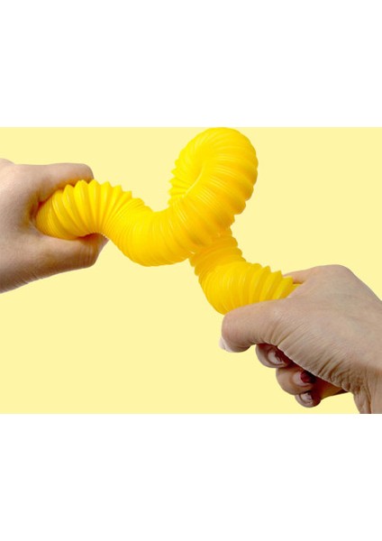 Pop Tube Sarı Stres Giderici Fidget modelleri