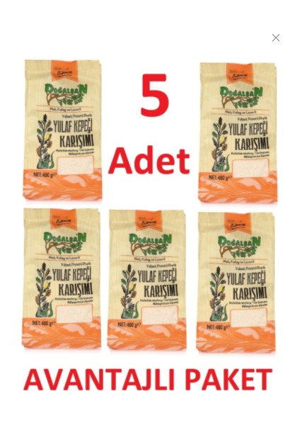 Yulaf Kepeği Karışımı 400GR x 5 Adet