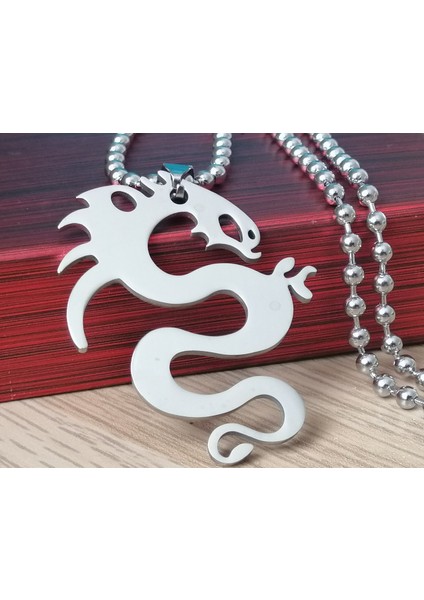 Daisybydaisy Paslanmaz Çelik Dragon Ejderha Kolye