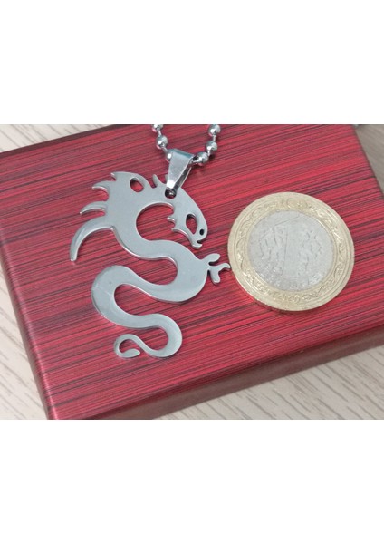 Daisybydaisy Paslanmaz Çelik Dragon Ejderha Kolye