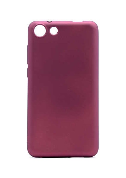 - Vestel Venüs V4 - Kılıf Mat Soft Premier Silikon Kapak - Mürdüm