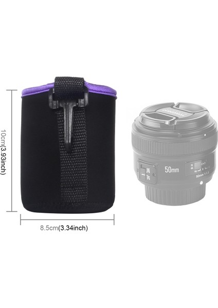 Slr Kamera Lens Liner Bag Su Geçirmez Koruyucu Kılıf - Mor fırsatları