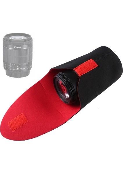 Slr Kamera Lens Lens Saklama Çantası Velcro - Siyah fiyatları
