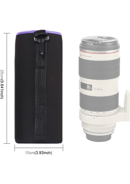 Slr Kamera Lens Liner Bag Su Geçirmez Koruyucu Kılıf - Mor fırsatları