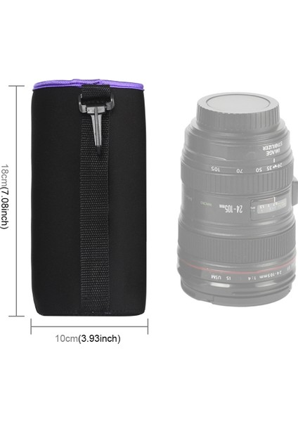 Slr Kamera Lens Liner Bag Su Geçirmez Koruyucu Kılıf - Mor fırsatları