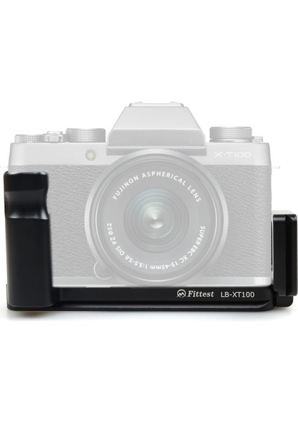 Fujifilm XT100 Için Dikey Vur Hızlı Bırakma L Plaka Parantez Taban Tutucu - Siyah