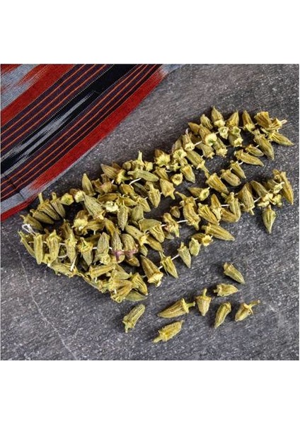 Güneşte Kurutulmuş Yöresel Yeni Mahsul Doğal Çorbalık Çiçek Bamya Kurusu 250 gr modelleri