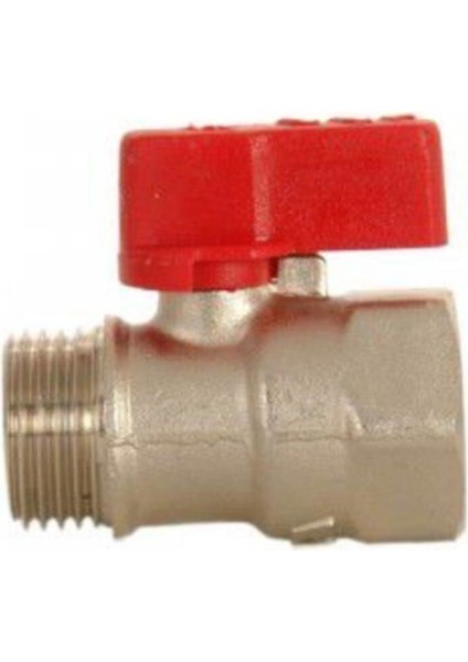 1/2" Mini Küresel Valf Kırmızı Iç Dış VIDA102122028