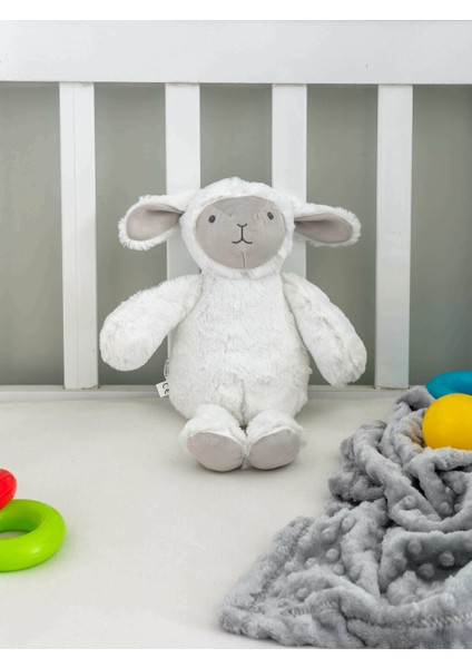 Beyaz Maymun Figürlü 3D Peluş
