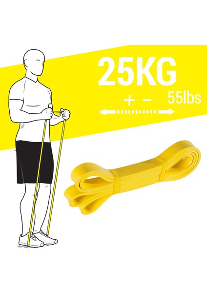 CN Ticaret Kas Geliştirme Fitness Antrenman Direnç Bandı 25KG Cross-Training