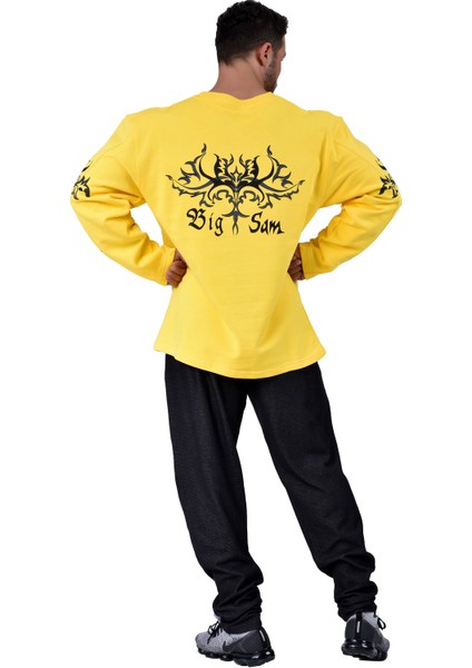 Oversize Erkek Sweatshirt Pamuklu, Geniş Kesim