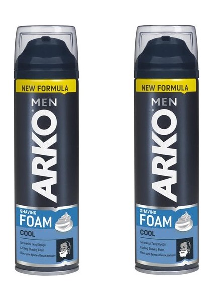 Men Tıraş Köpüğü Cool 200 ml x 2 Adet