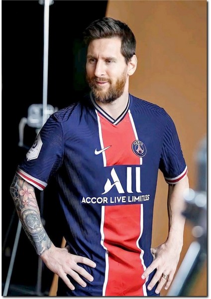 Cakatablo Ahşap Tablo Messi Psg Forması Ile