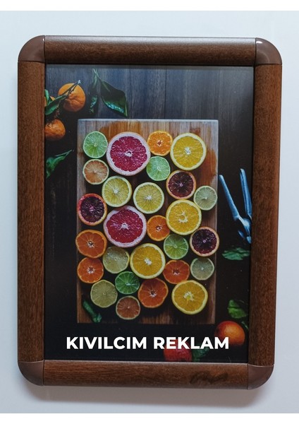 Ahşap Desenli Kahverengi A4 Alüminyum Rondo Çerçeve fırsatları