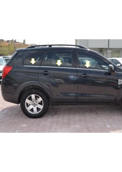 Chevrolet Captiva Krom Cam Çıtası 6 Prç. 2007 Üzeri P. Çelik