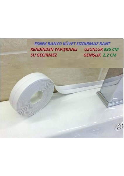 Avm Trendi Lavabo Küvet Su Sızdırmaz Bant 22 mm