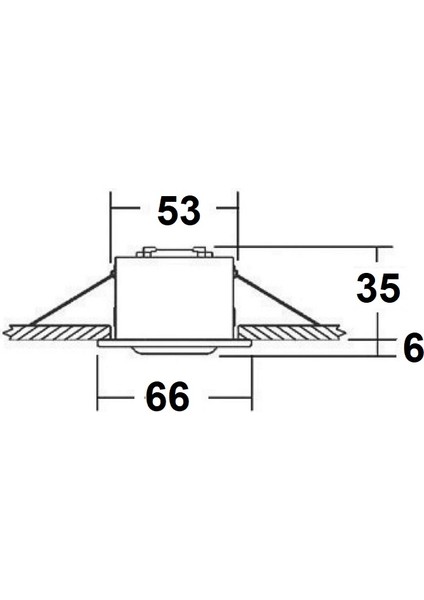 Spot Lamba Metalik 12V-10W, 65MM