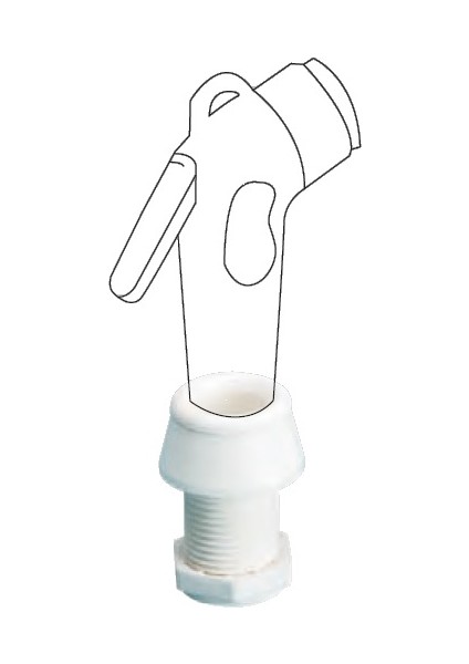 Mini Duş Yuvası Beyaz Plastik