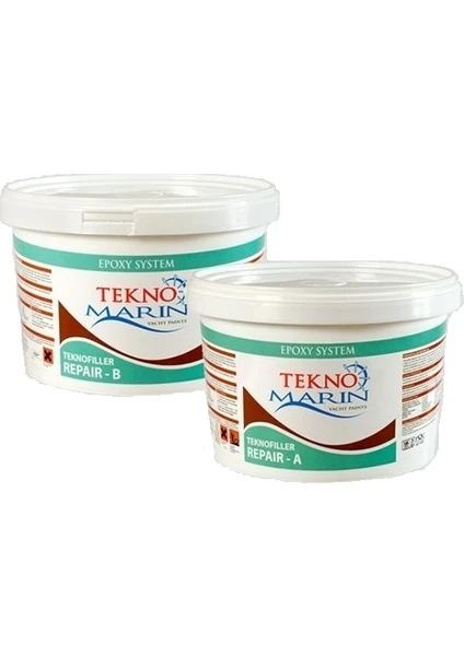 Teknomarin Teknofiller Repair Epoxy Yoklama Macunu 1kg Beyaz