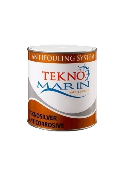 Teknomarin Teknosilver Anticorrosive Astar Boya 1kg Kızıl gri