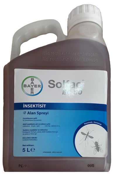 Solfac Ec 050 Sivrisinek Karasinek Alan Spreyi 5 Ly