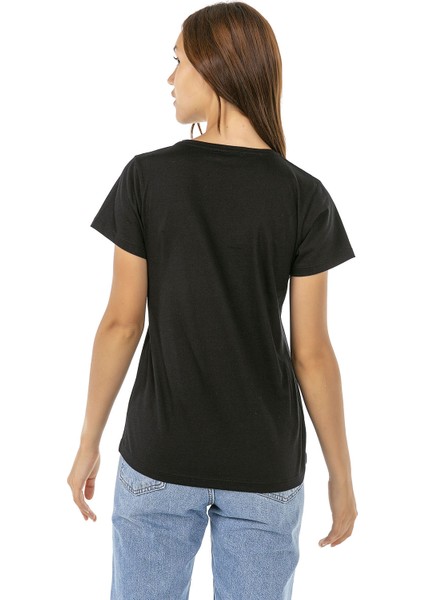 Vıshenka Kadın Siyah Compact Penye Tişört fırsatları