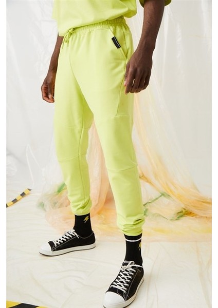 Erkek Equality Jogger Neon Sarı Eşofman Altı