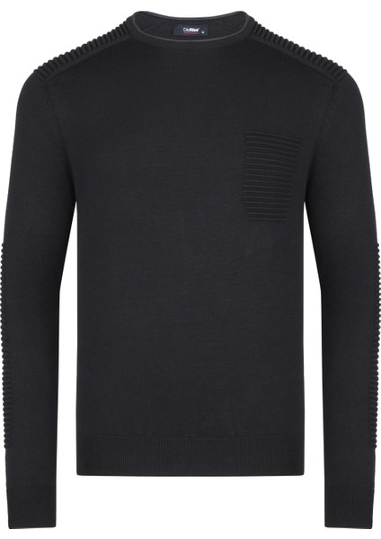 V9059 Dewberry Dıo Rise Erkek Kazak-Siyah