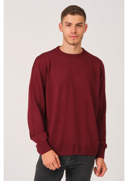 V0091 Dewberry Erkek Battal Oversıze Kazak-Bordo fırsatları